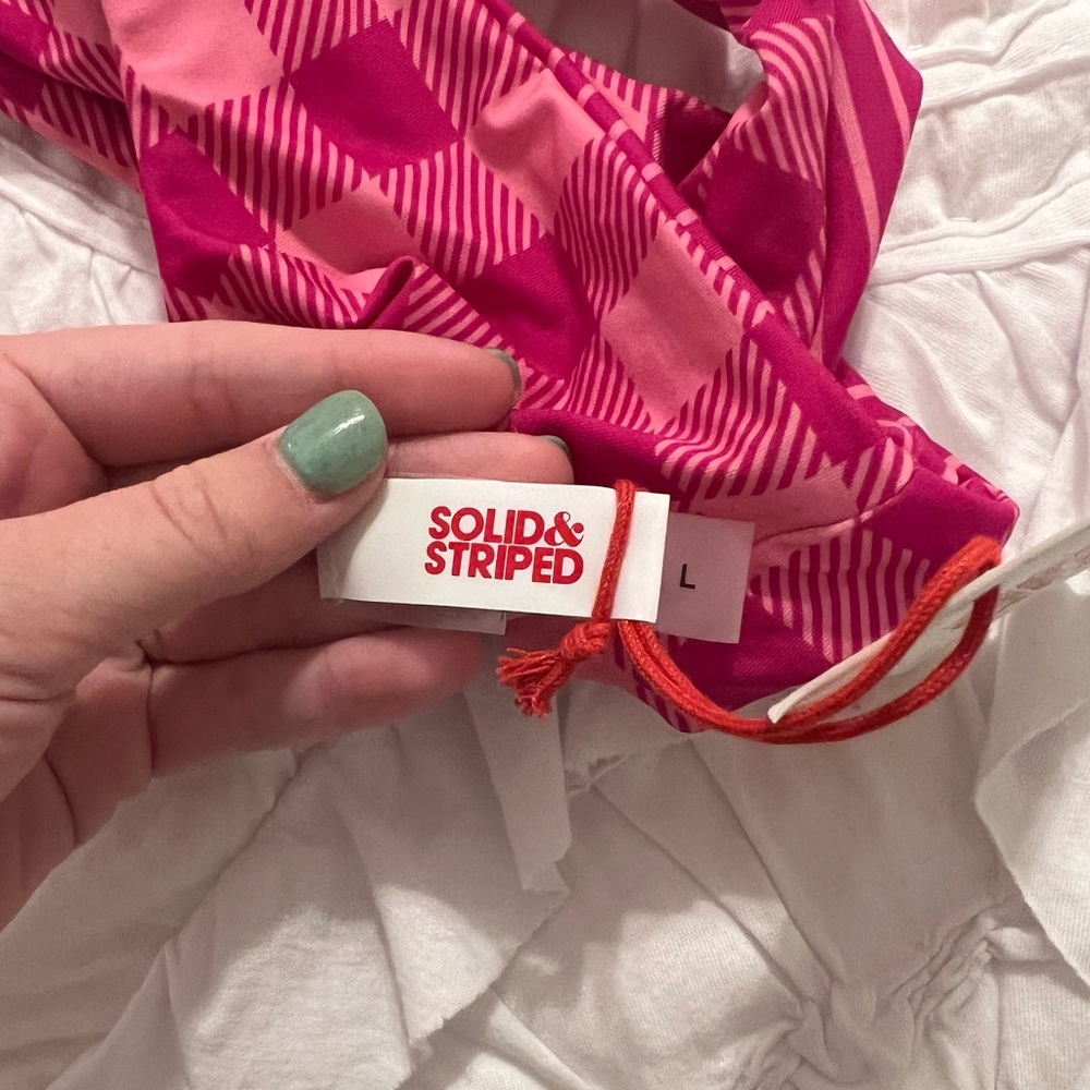 Solid And Striped Gingham Bikini Top - image 6